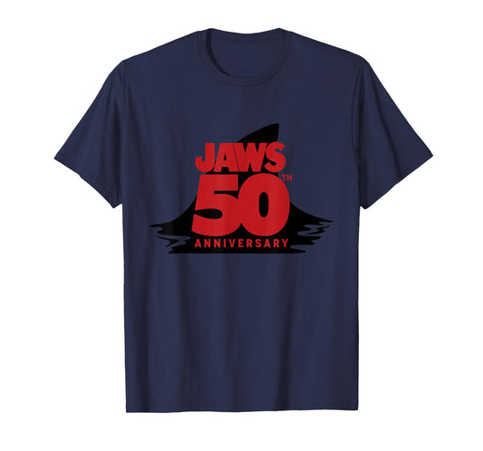 Jaws 50th Anniversary Fear in Red and Black T-Shirt