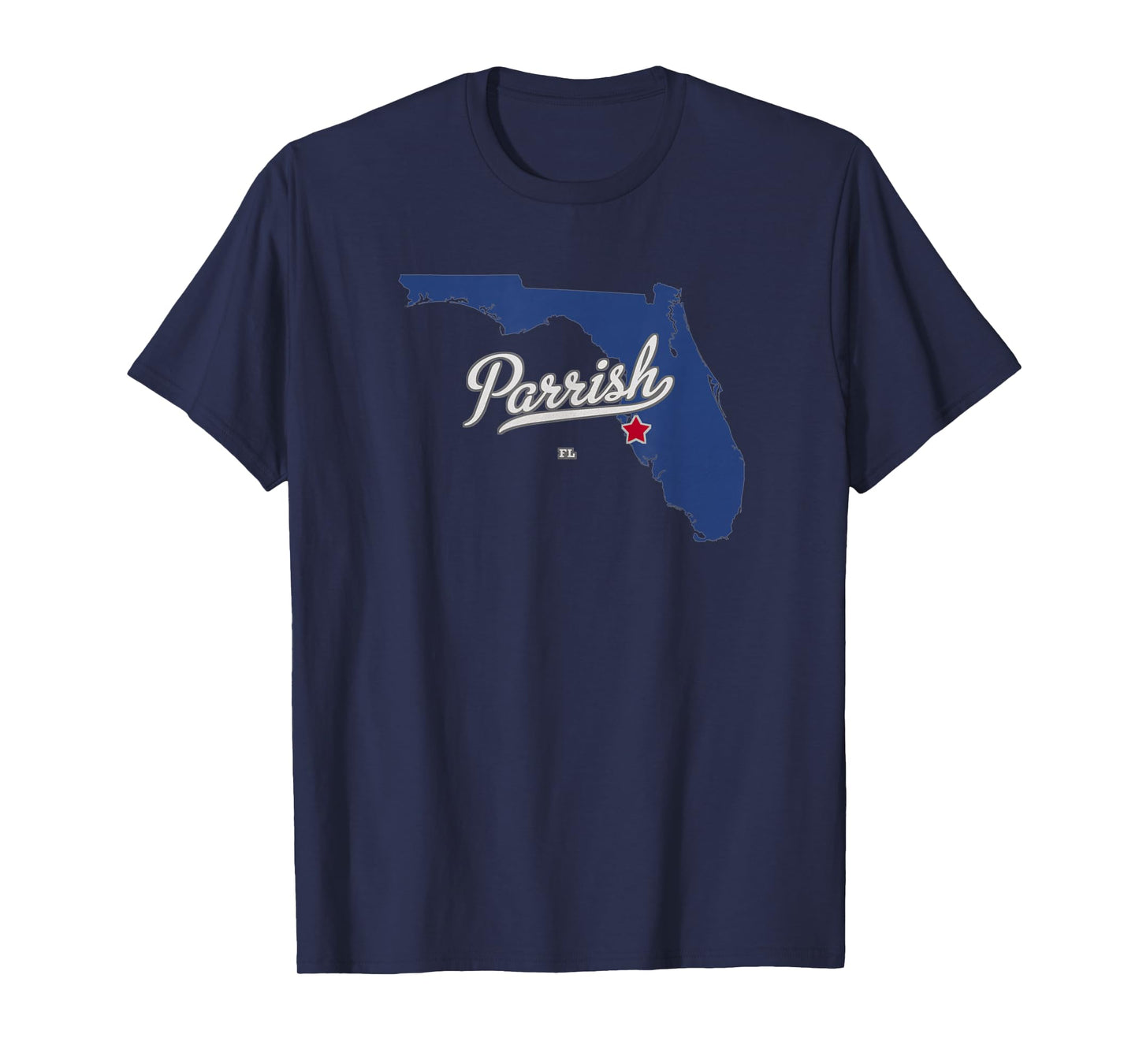 Parrish Florida FL Map T-Shirt
