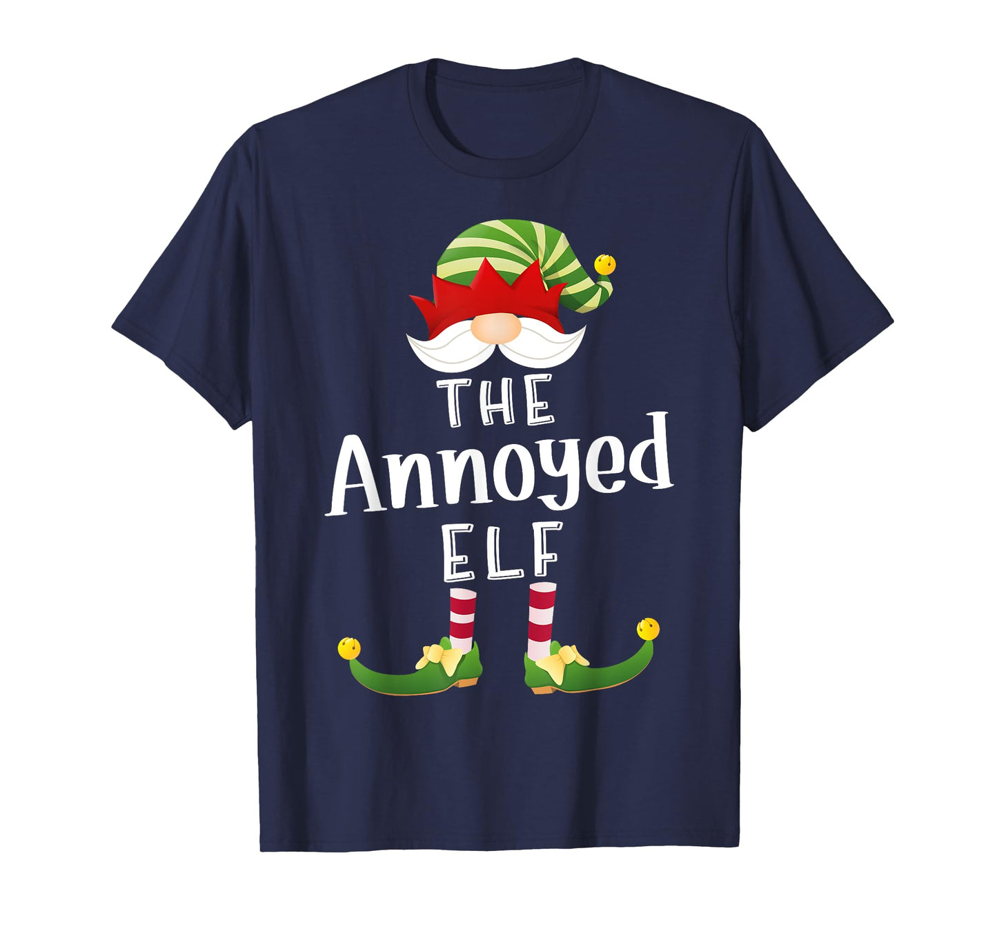 Annoyed Elf Group Christmas Funny Pajama Party T-Shirt