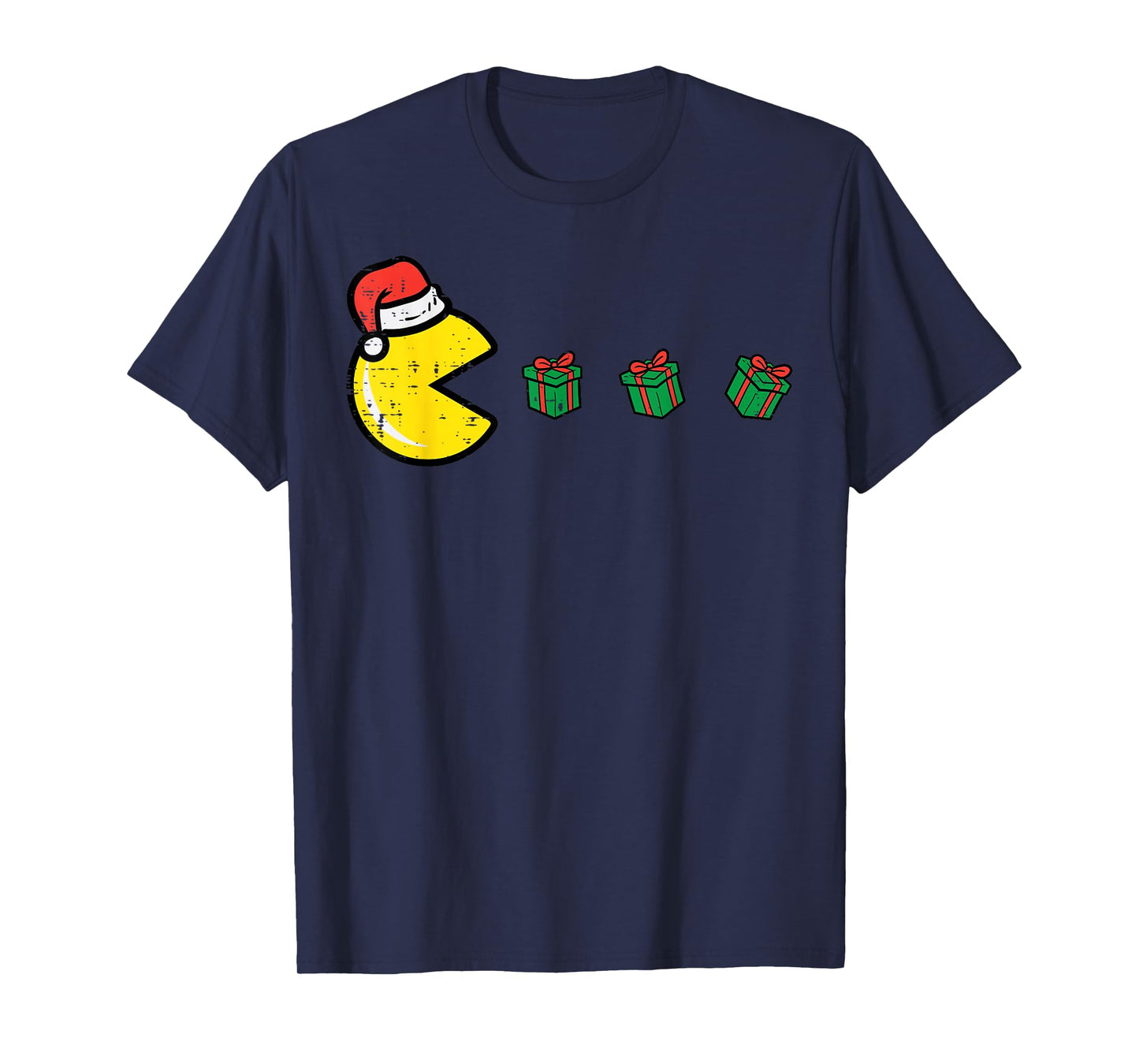 Christmas Video Game Eating Gifts Xmas Gamer Men Boys Kids T-Shirt