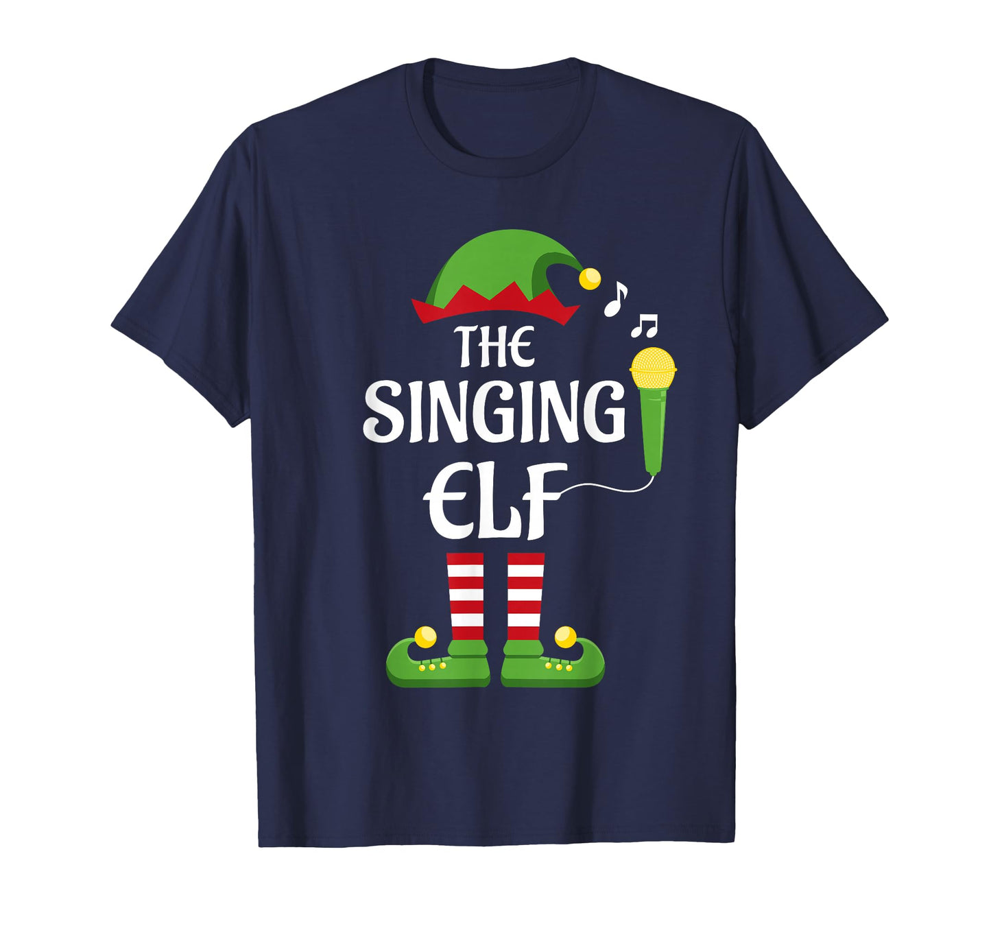 Singing Elf Family Matching Group Christmas Singer T-Shirt