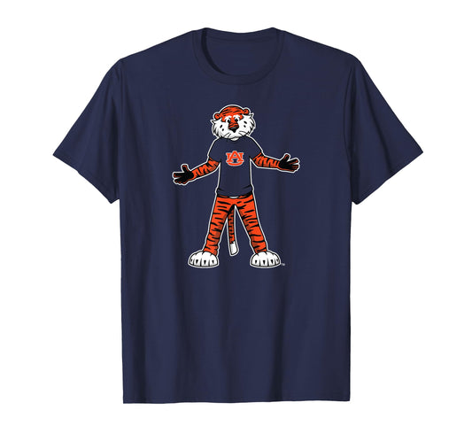 Auburn Tigers Aubie Mascot Navy Officially Licensed T-Shirt