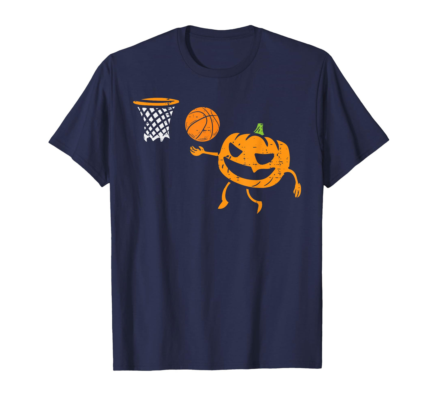 Pumpkin Basketball Halloween Costume Sport Men Boys Kids T-Shirt