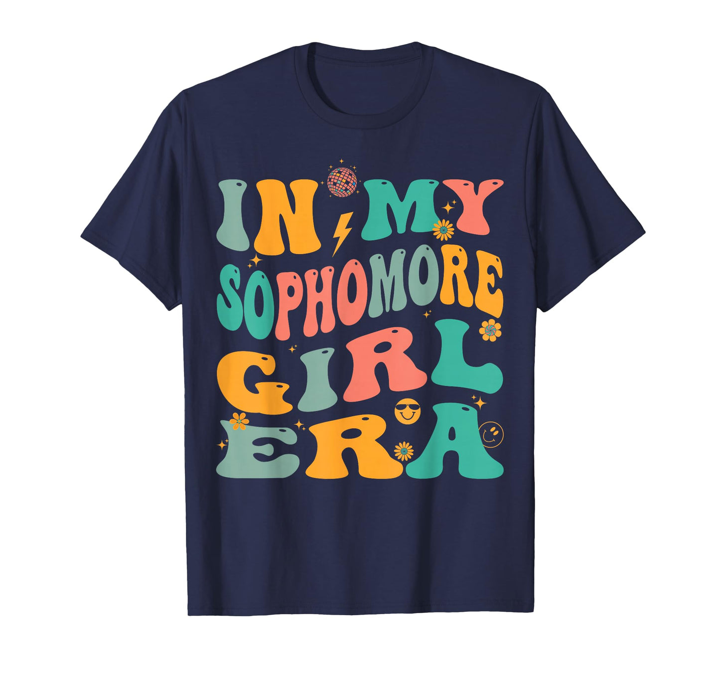 Retro Sophomore Girl Groovy T-Shirt