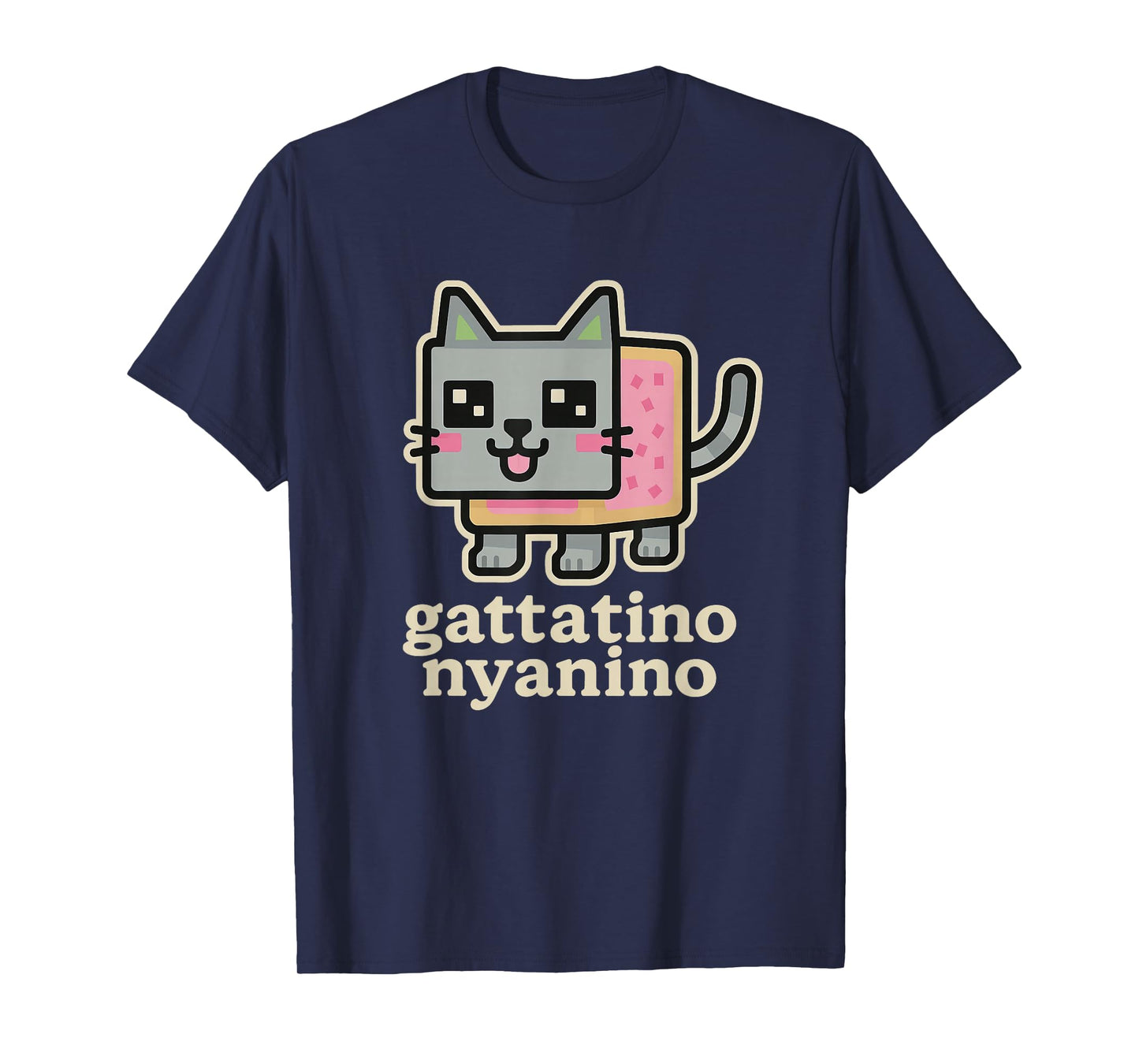 Gattatino Nyanino - Funny Cat Brainrot Gamer Teen Kids Meme T-Shirt