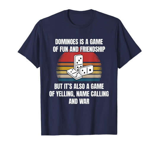 Dominoes Game Domino Hobby Funny Saying Bad Loser Quote T-Shirt