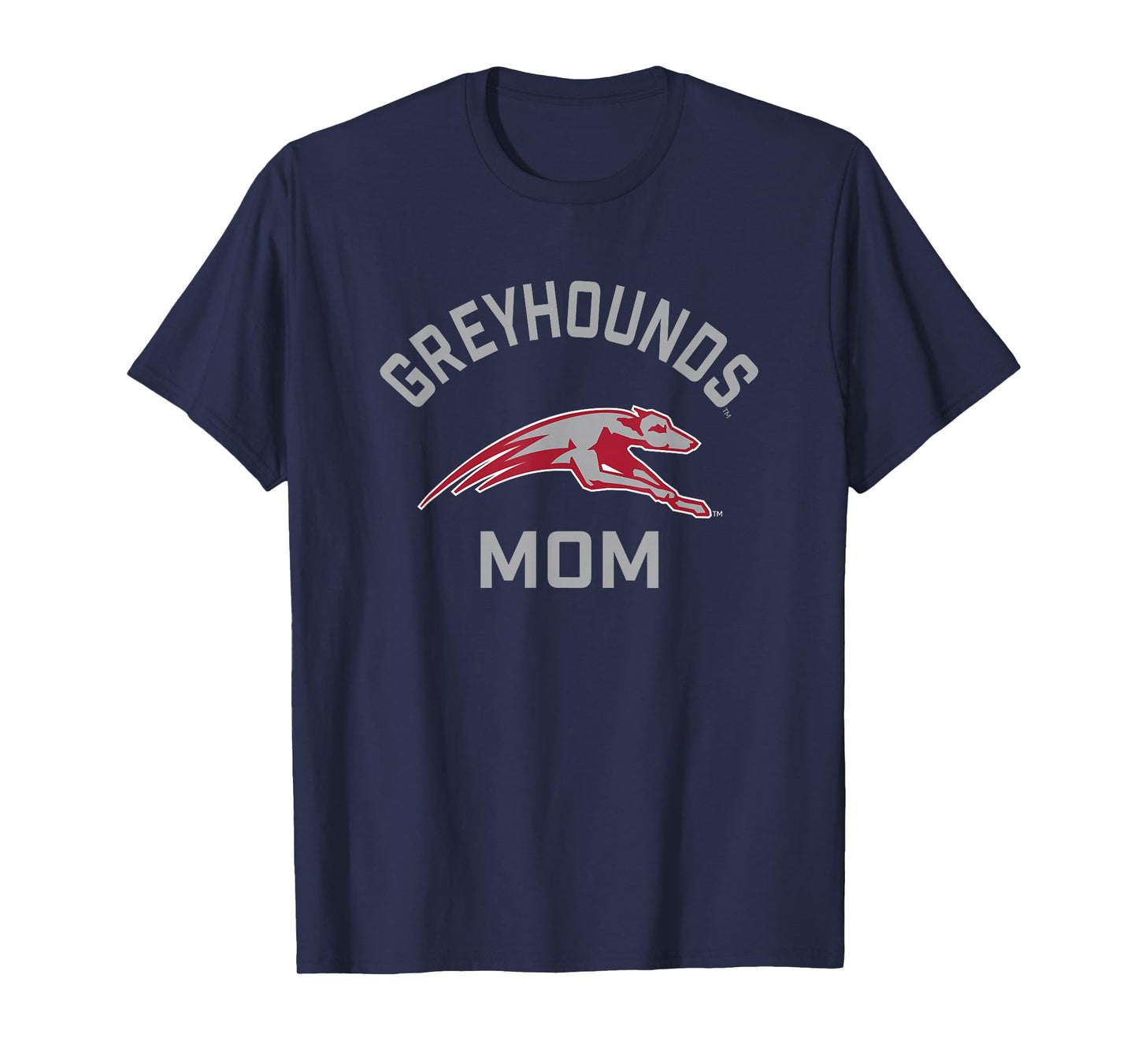 Campus Lab UIndy Greyhounds Arched Mom T-Shirt - Unisex-Adults, Short Sleeve, Black, Small