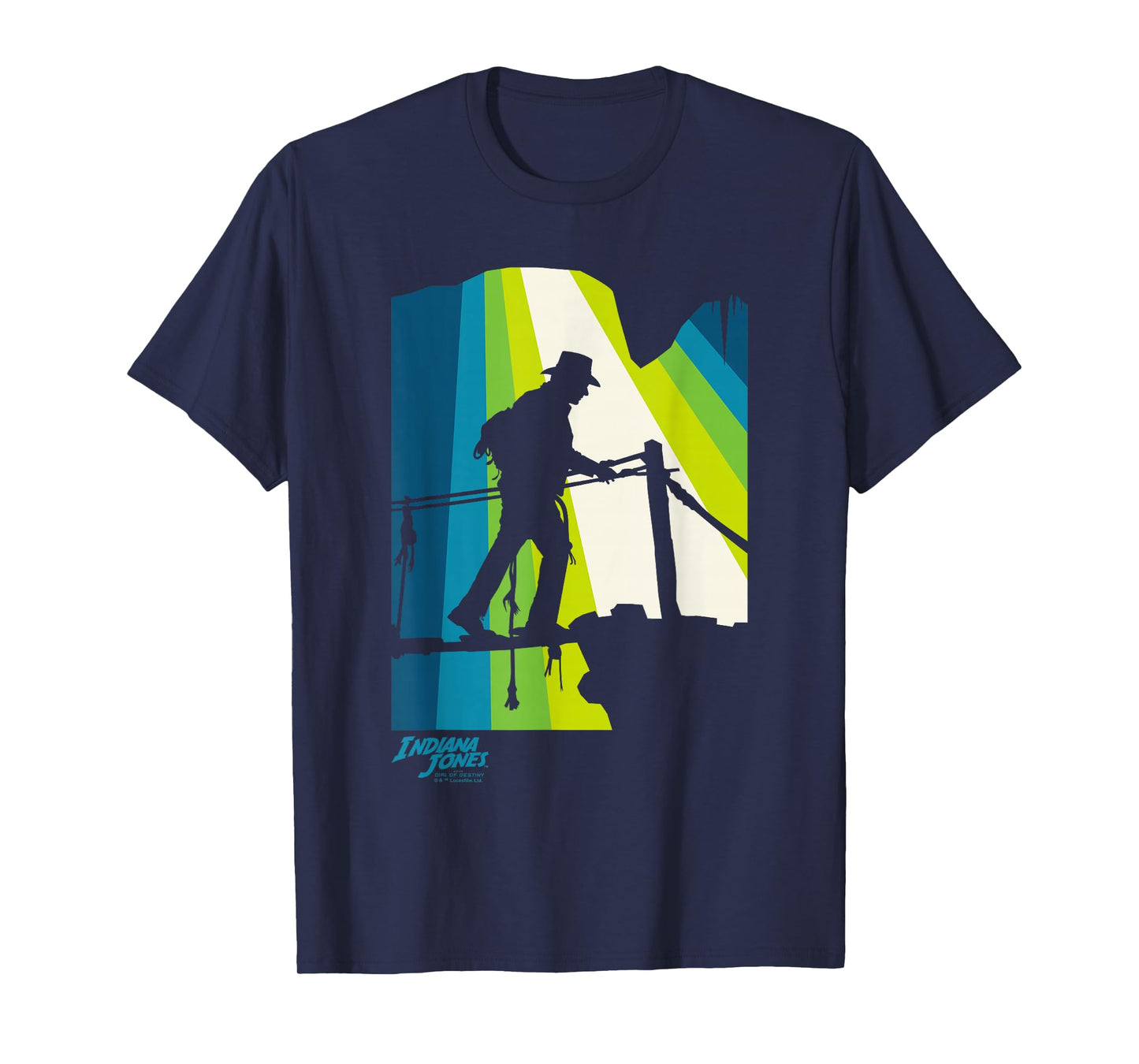 Indiana Jones and the Dial of Destiny Crossing Bridge Shadow T-Shirt