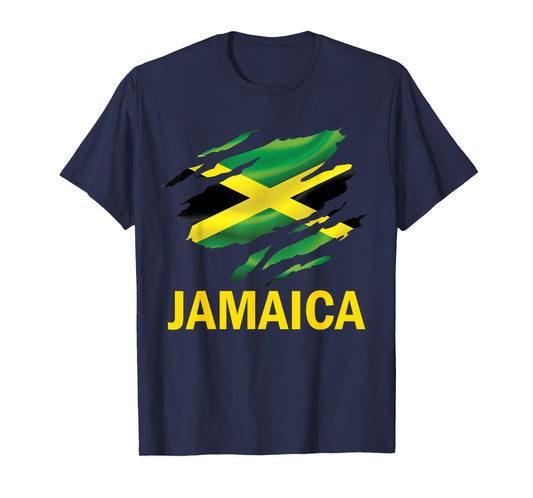 Jamaica Labour Party Jamaican Flag Map Patriotic Vintage T-Shirt
