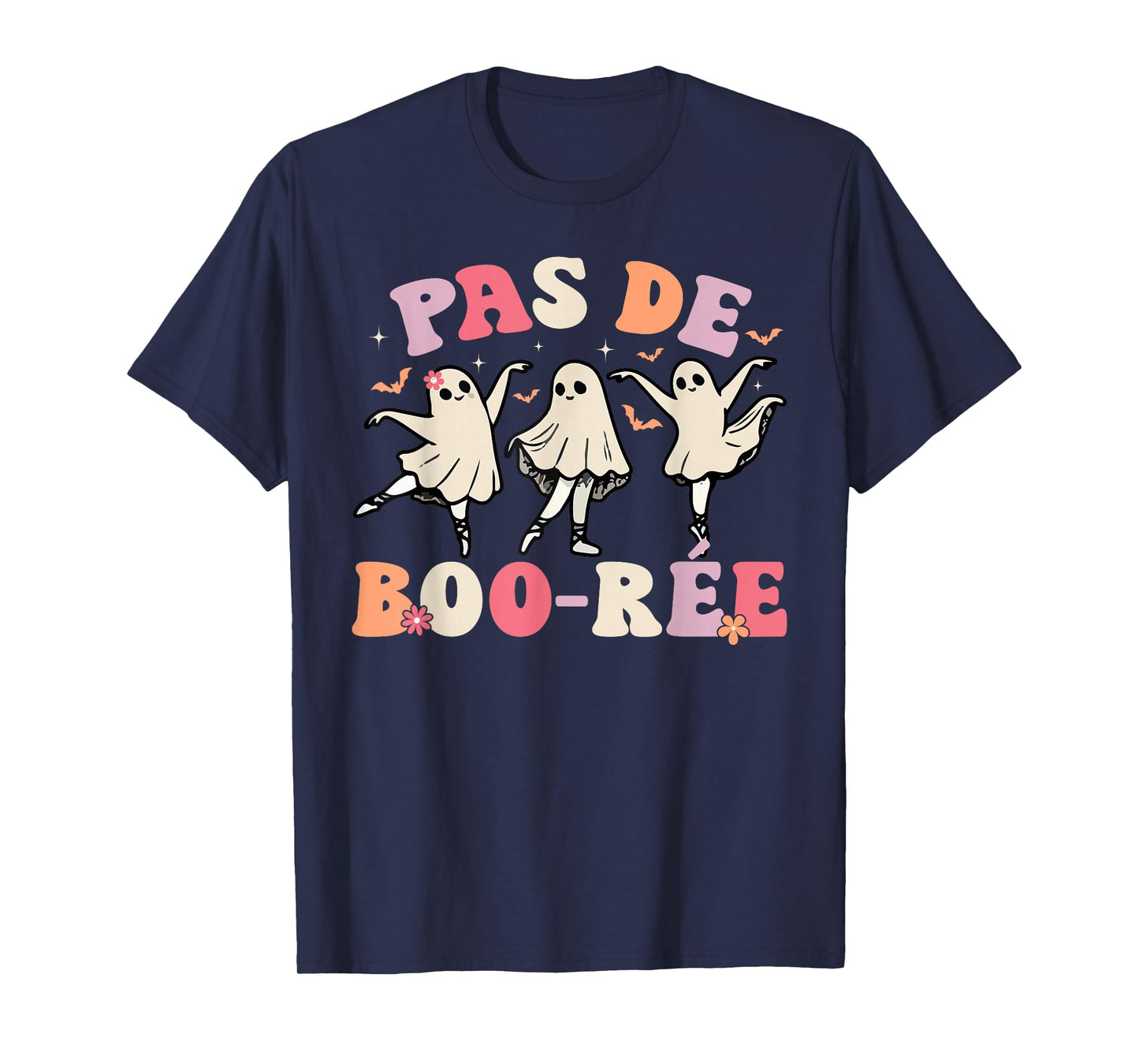 Pas de BOO-rée Ghost Ballet Dancer Halloween Dance Teacher T-Shirt