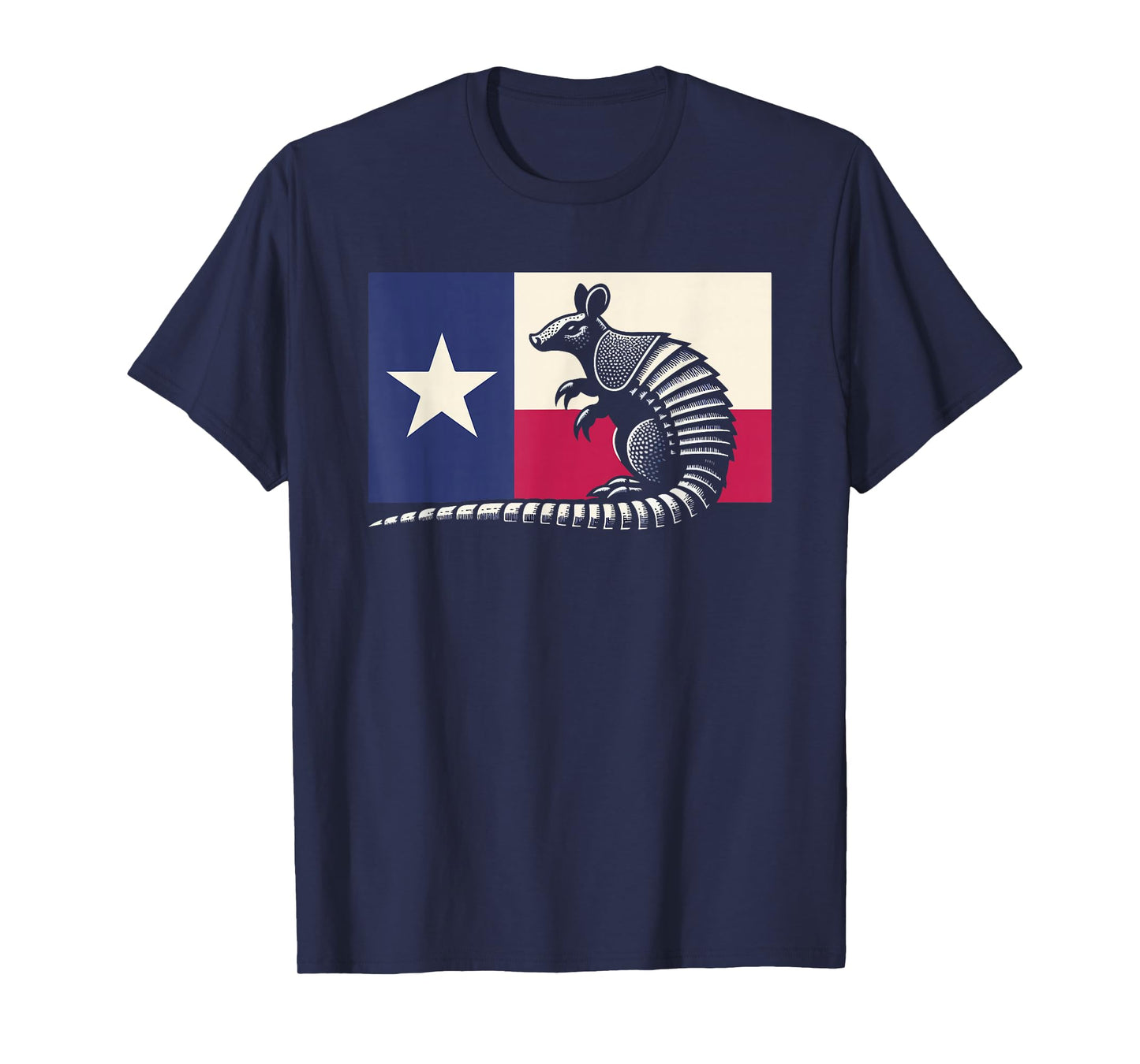 Armadillo Lover Country Texas Flag T-Shirt