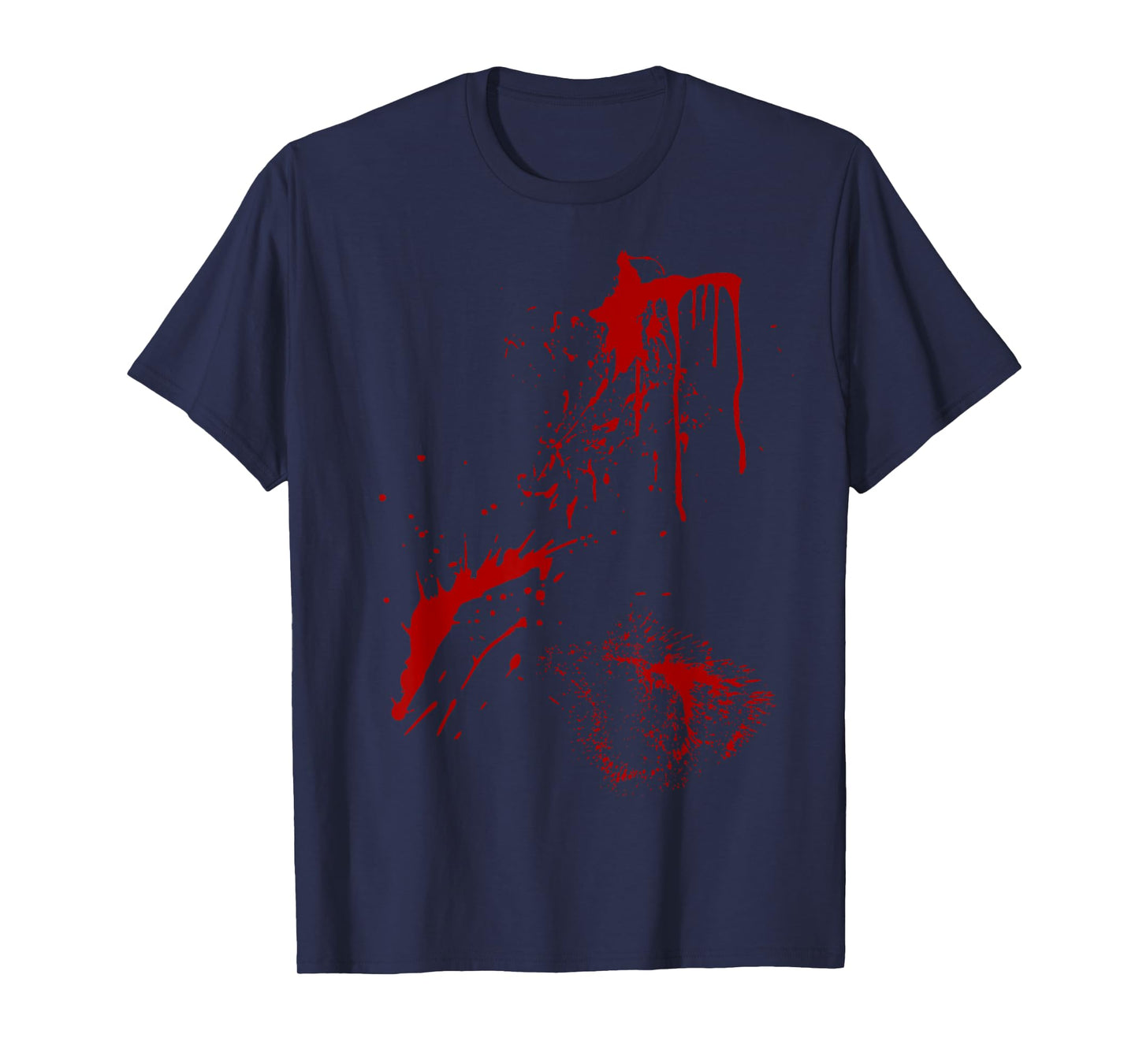 Blood Splatter Spatter Fake Bloody Halloween Zombie Victim T-Shirt