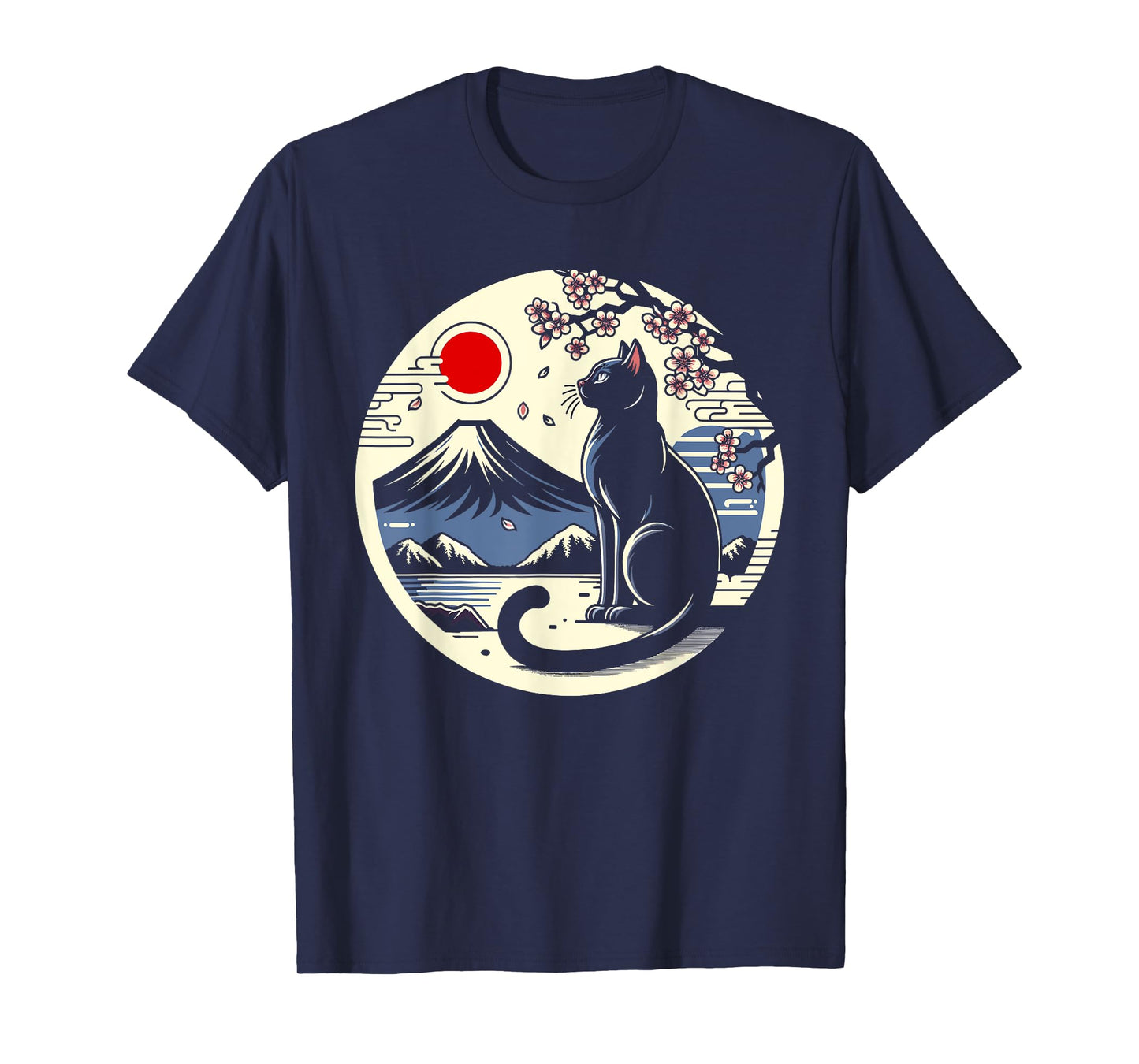 Kawaii Cat Anime Japanese Retro Men Women Kids Funny Cat T-Shirt