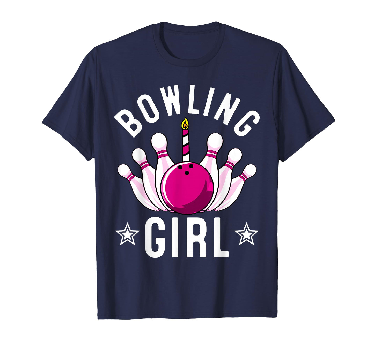 Funny Bowling Gift For Kids Cool Bowler Girls Birthday Party T-Shirt