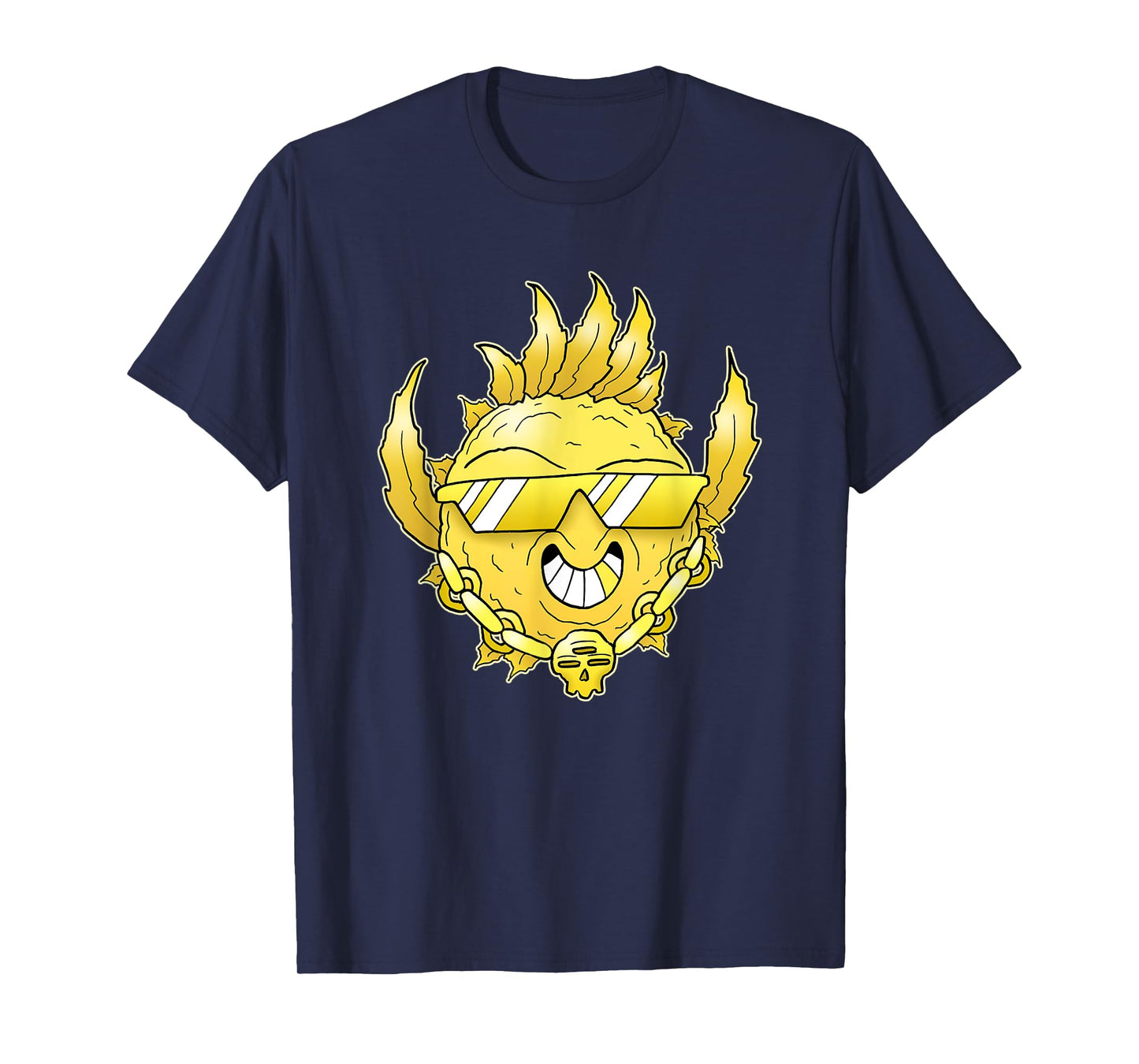 Golden Bud - Funny Smiling Plant for 420 Lover T-Shirt