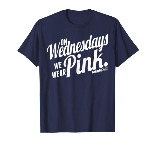 Mean Girls We Wear Pink On Wednesdays Graphic T-Shirt T-Shirt