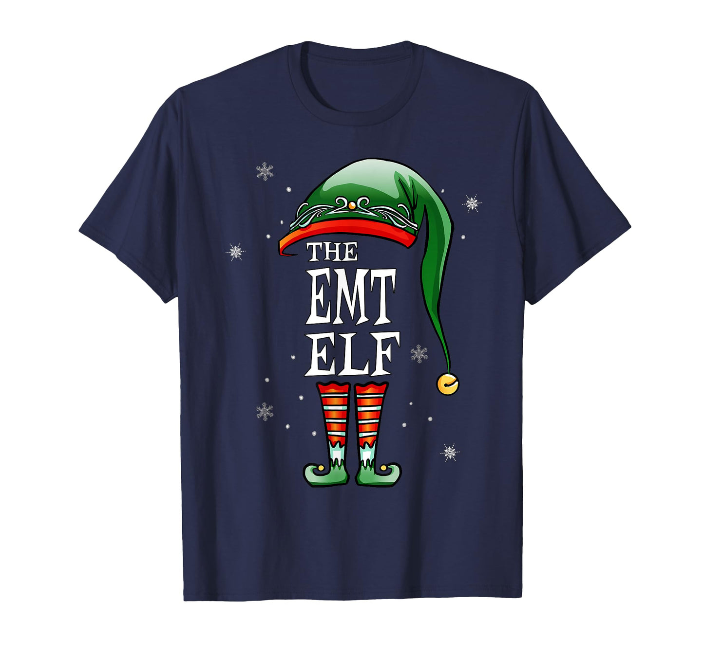 Matching Family Funny The Emt Elf Christmas T-Shirt