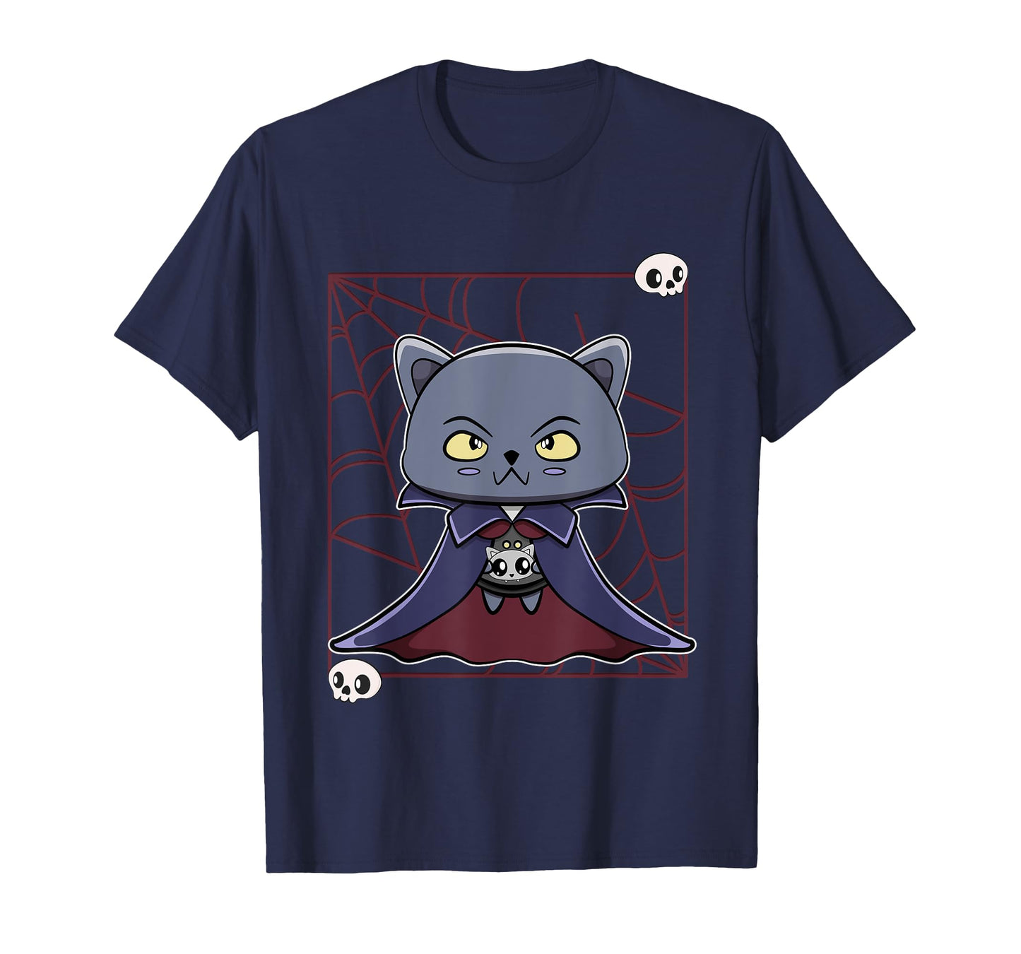 Black Cat Vampire Dracula And Monster Item For Halloween T-Shirt