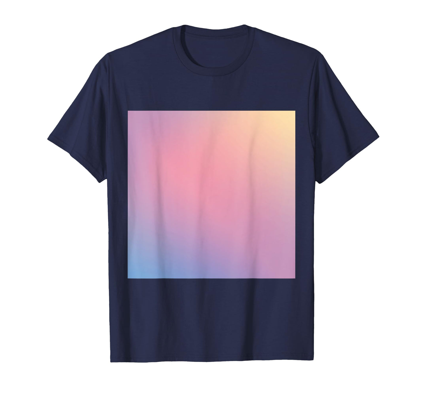 Watercolor Ombre - Pastel Pink Blue Yellow Gradient T-Shirt