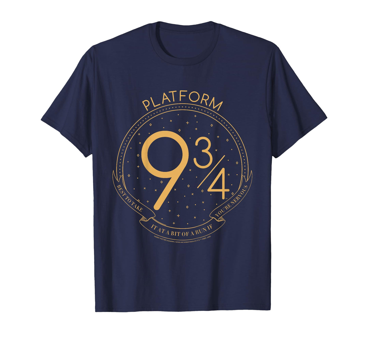 Kids Harry Potter Platform 9 &3/4 Line Art T-Shirt