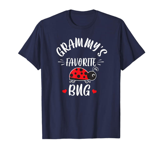 Grammy's Favorite Bug For Kids From Grammy Grandma Ladybug T-Shirt