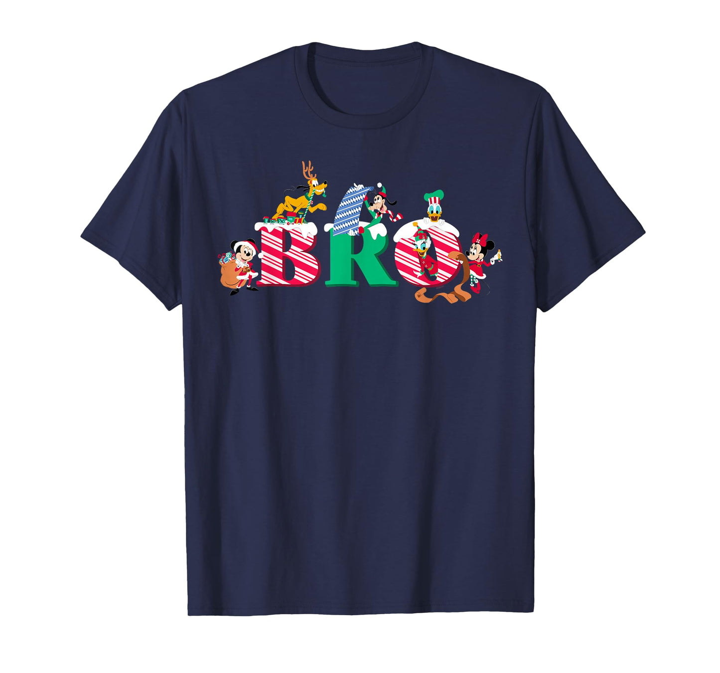 Disney Bro Candy Cane Holiday Christmas Family Trip Gift T-Shirt