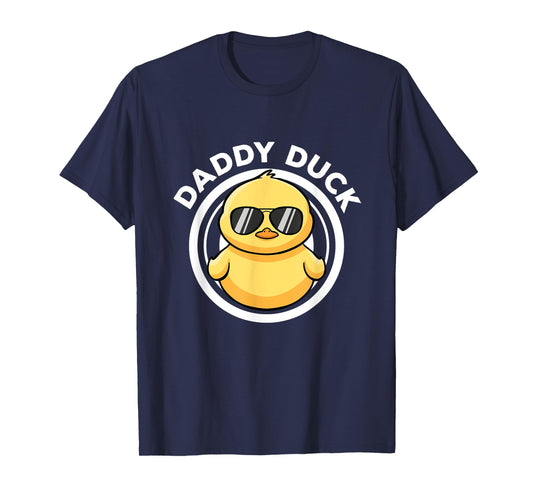 Daddy Duck Dad I Love Ducks Family Lover Funny Rubber Duck T-Shirt
