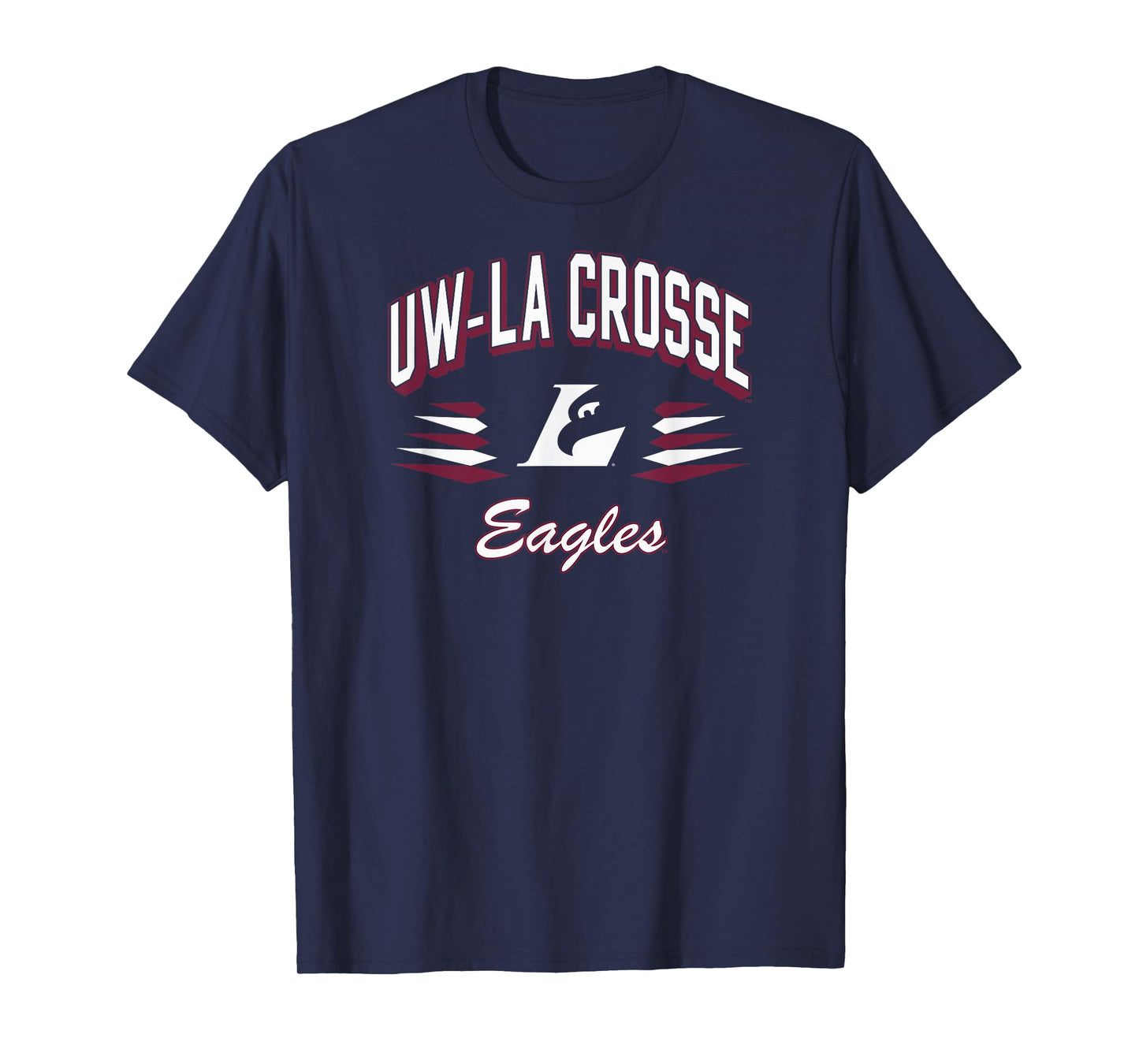 Wisconsin La Crosse Eagles Retro Diamond Black T-Shirt