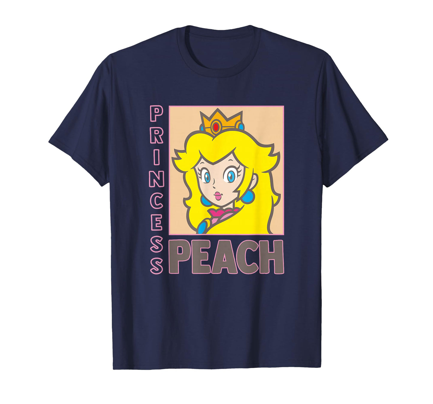 Super Mario Bros Princess Peach Over Shoulder Portrait T-Shirt