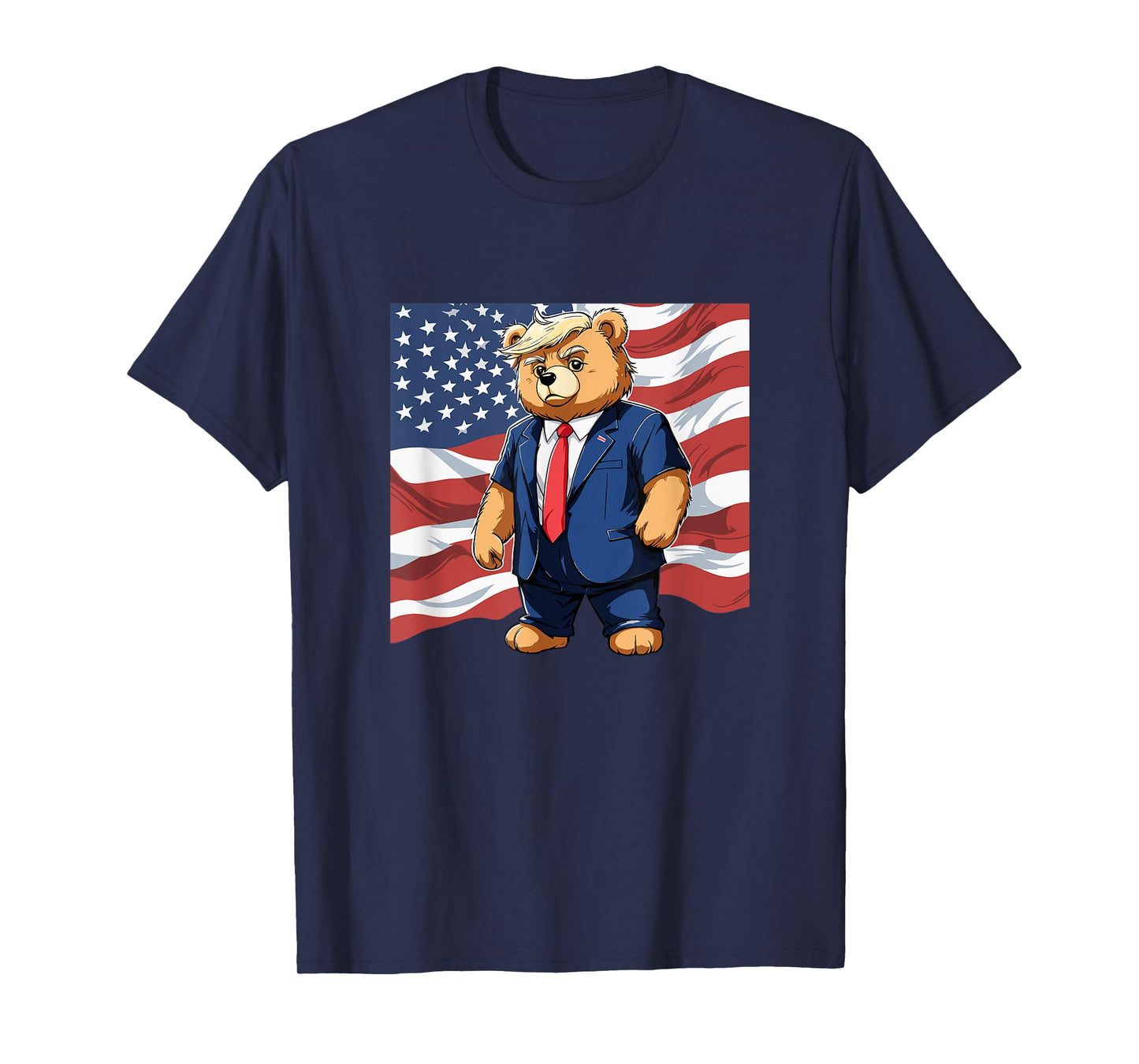 Trump Teddy Bear USA Flag Patriot Supporter T-Shirt