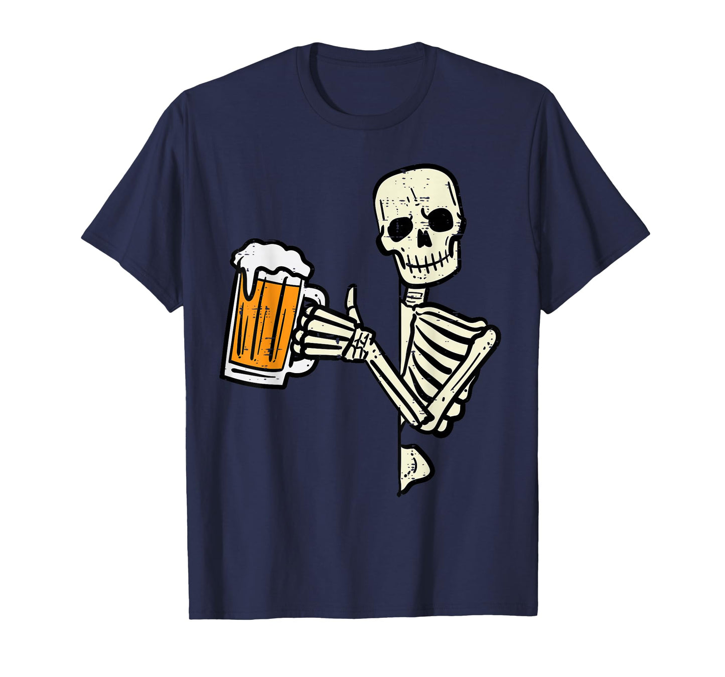 Halloween Skeleton Dad Funny Lazy Skull Costume Party Men T-Shirt