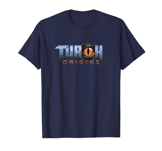 Turok T-Shirt: Origins Logo, Unisex-Adults, Black, Small, Short Sleeve, Cotton 80% Polyester 20%, Gaming T-Shirt
