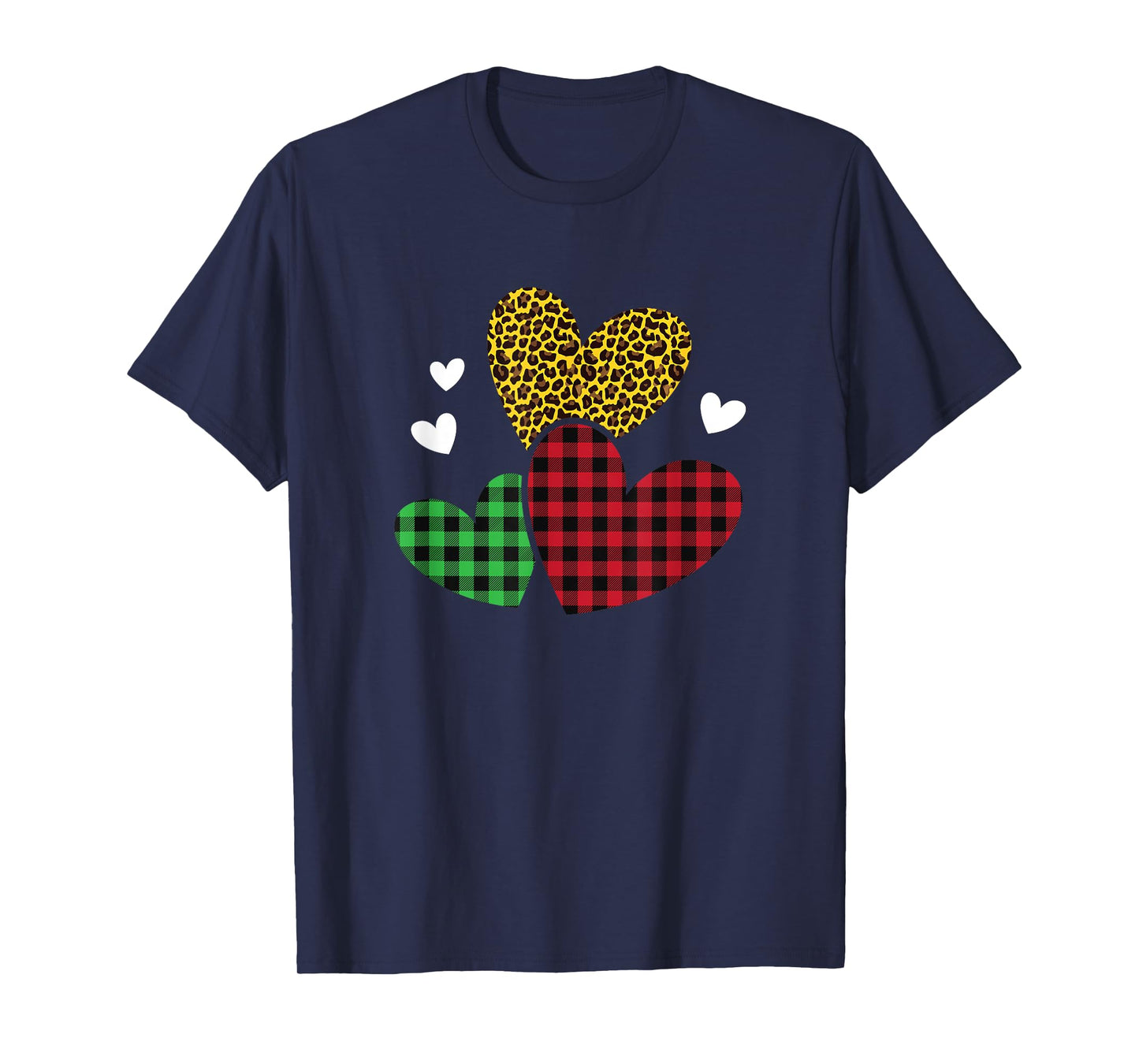 Pattern leopard hearts women's Valentine's Day gift T-Shirt