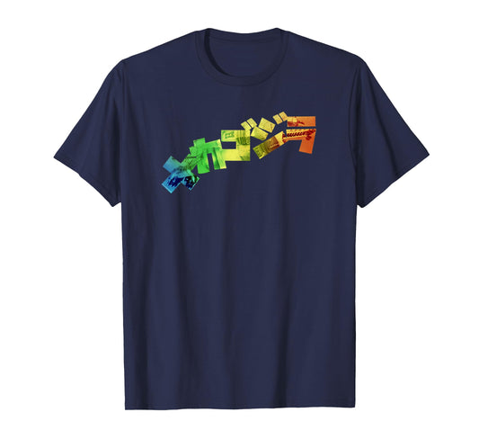 Godzilla Official Mechagodzilla Japanese Logo T-Shirt - Black, Unisex-Adult, Short Sleeve, Small