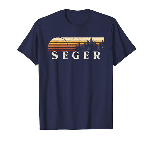 Seger, TX Vintage Evergreen Sunset Eighties Retro T-Shirt