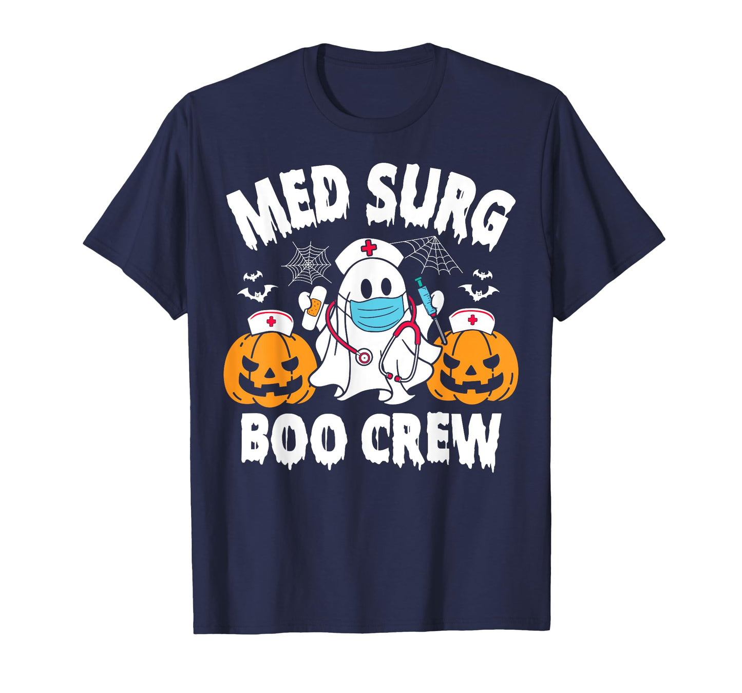 Med Surg Boo Crew Funny Ghost Women Nurse Halloween T-Shirt