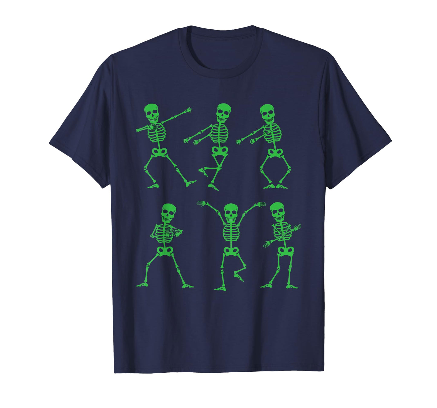 Happy Halloween Dancing Skeletons Skull Party Adults Kids T-Shirt