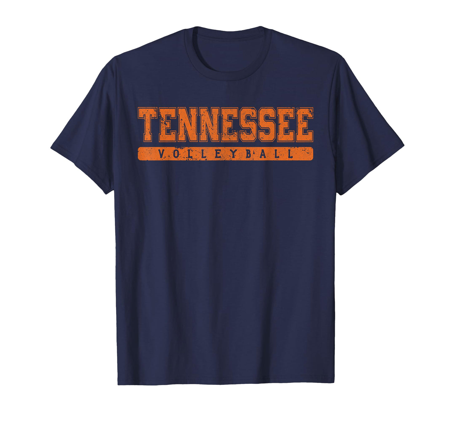Tennessee Volleyball Orange Vintage Text T-Shirt