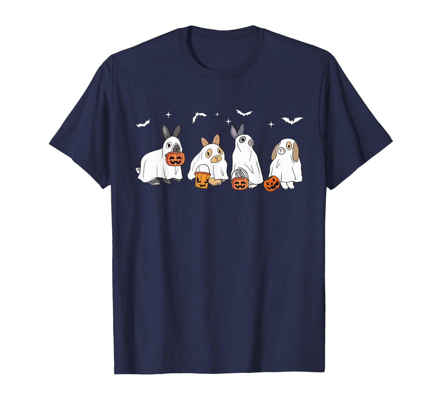 Happy Halloween Rabbit Ghost Bunny Lover Spooky Season T-Shirt