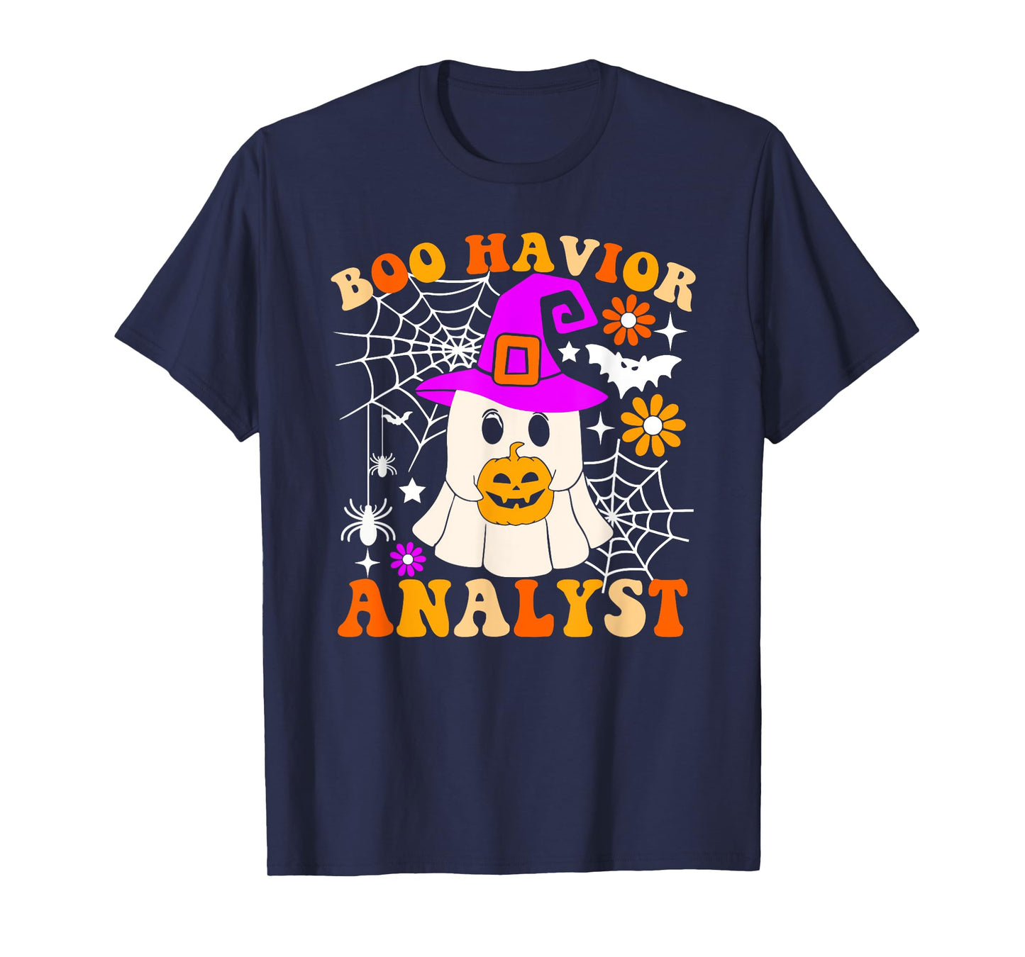 Boo Havior Analyst Funny Ghost Halloween Behavior Therapist T-Shirt