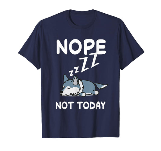Nope Wolf Nap Sleeping Pajama Nightgown T-Shirt