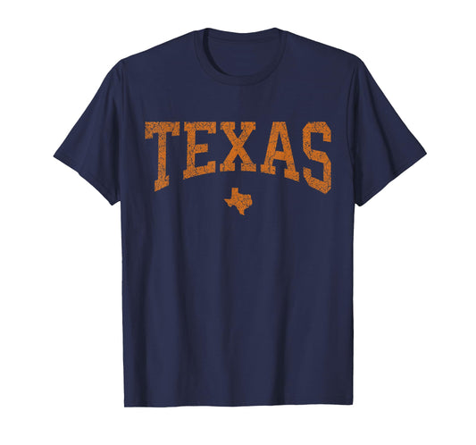 Texas T Shirt Women Men Kids Texas State Map Distressed T-Shirt