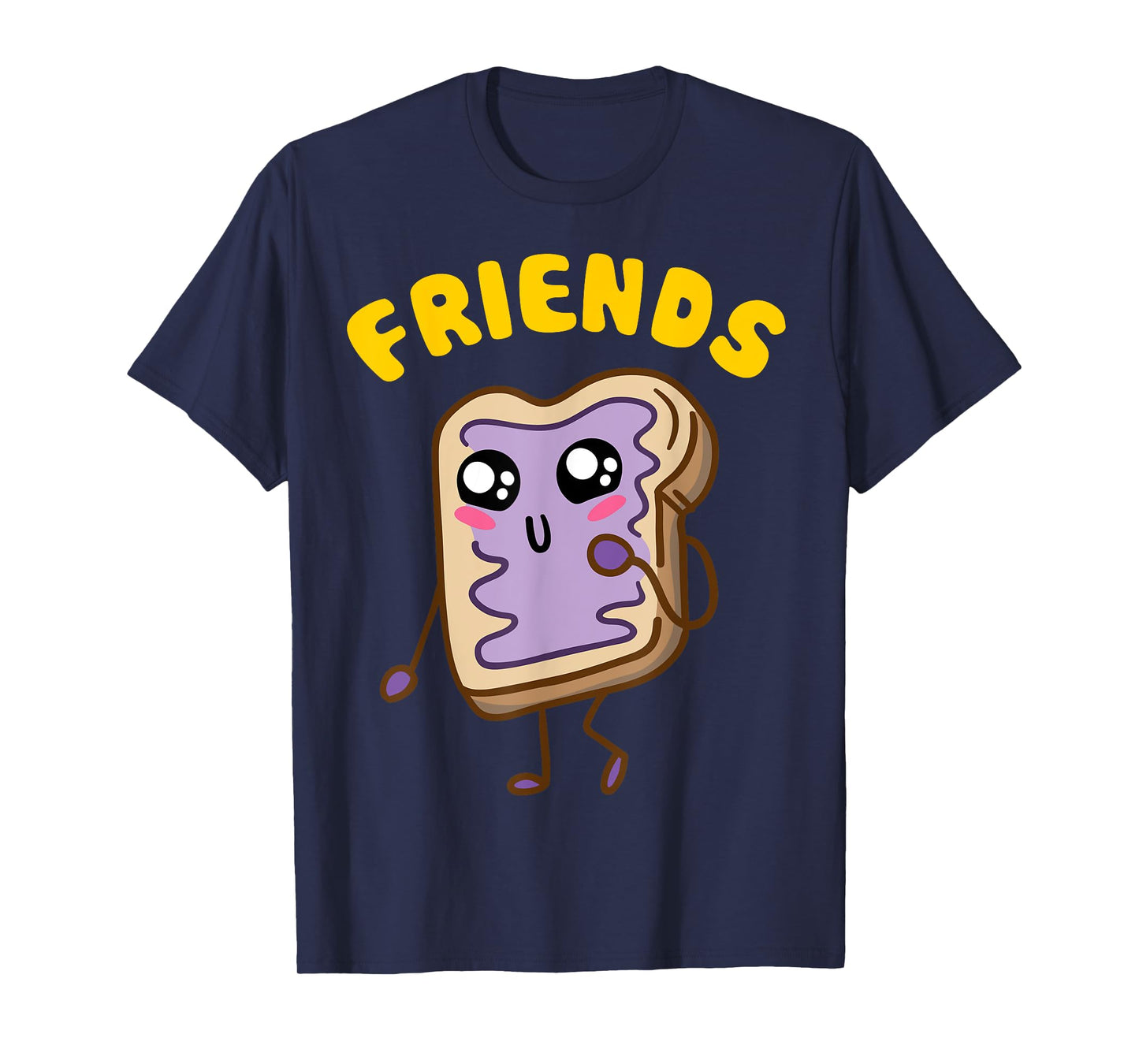 Kawaii Peanut Butter - Jelly - 2/2 BFF Best Friends Matching T-Shirt