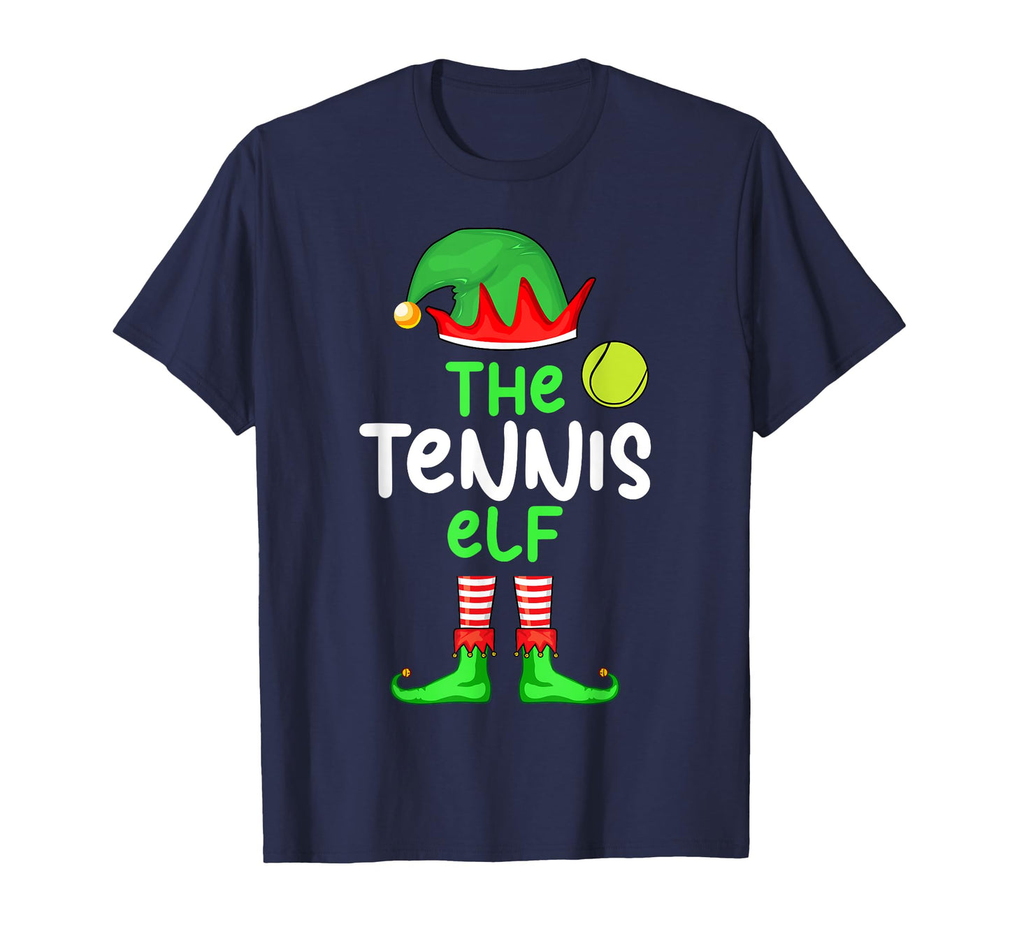 I'm The Tennis Elf Christmas Family Matching Pajama T-Shirt