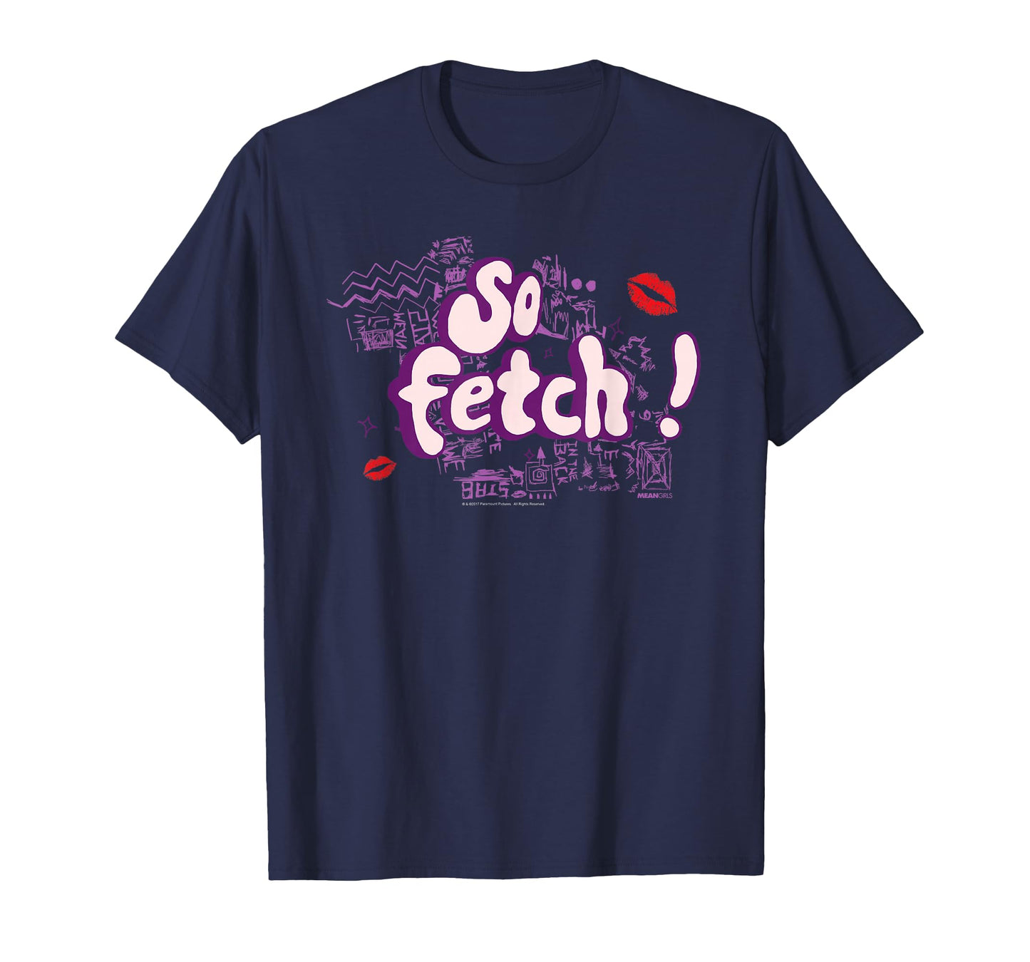 Mean Girls So Fetch! Illustrated Type Y2K Movie T-Shirt