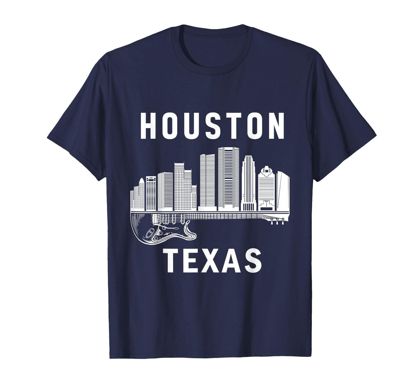 Houston City Skyline Music Texas Souvenir Houston T-Shirt