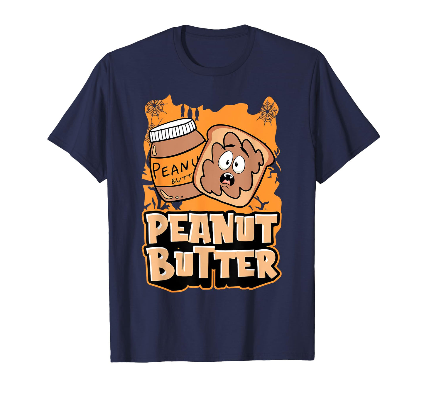 Peanut Butter Jelly Matching Halloween Spooky Spider Webs T-Shirt