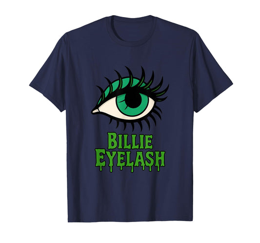 Billie Eyelash Funny Music Pop Pun Spooky Halloween Costume T-Shirt