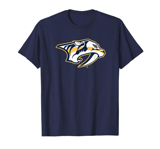 Nashville Predators Icon T-Shirt - NHL Officially Licensed, Unisex-Adults, Black, Small, Short Sleeve