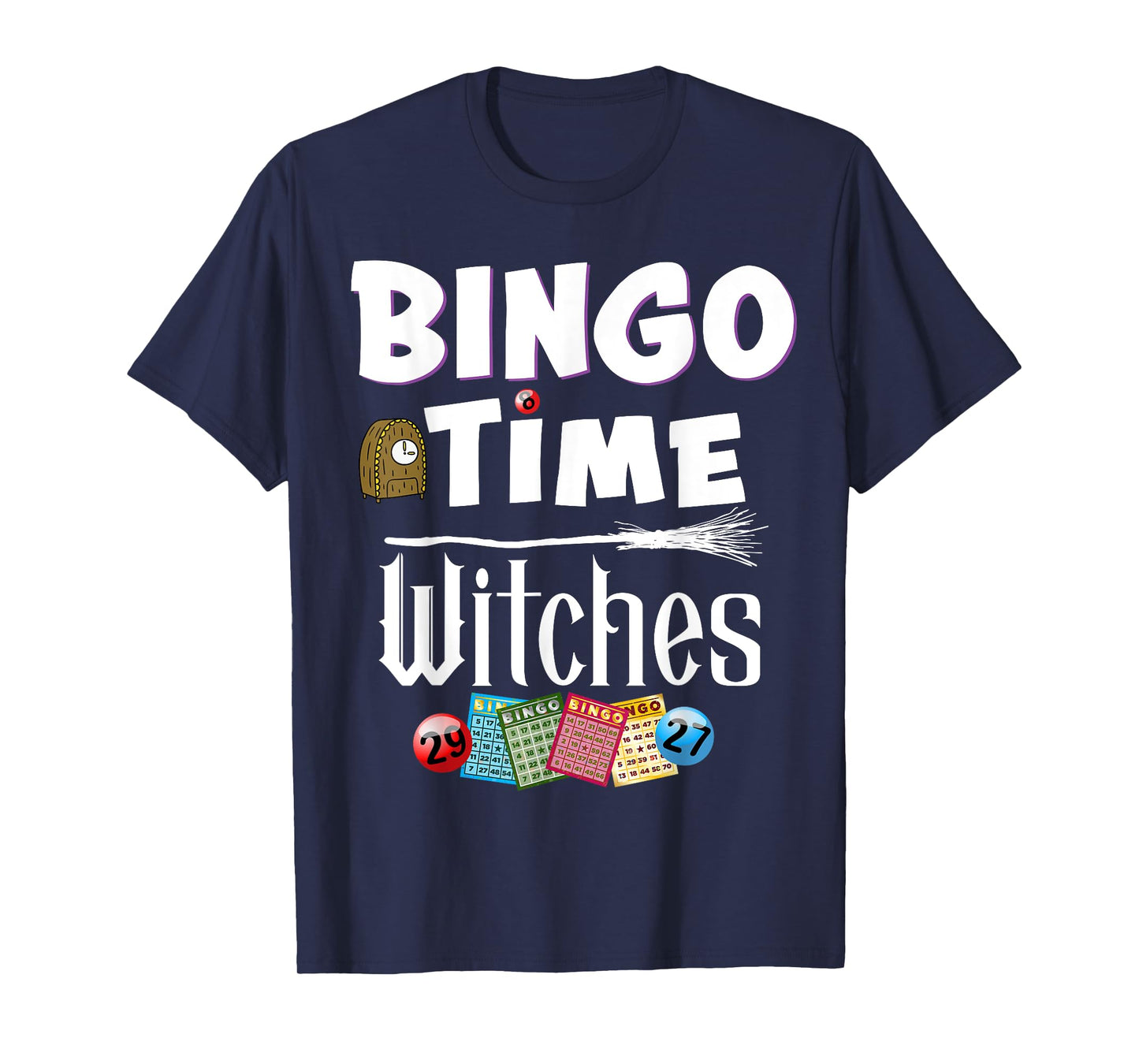 Halloween Bingo Time Witches Funny Women Bingo Player T-Shirt